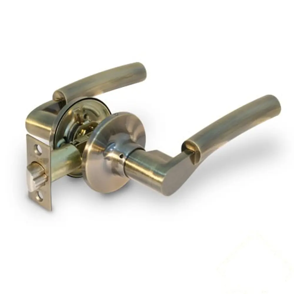 Ручка-защёлка межкомнатная Apecs 8083-05-AB, латунь/цинк, цвет бронза, 2 шт STLM-2196625