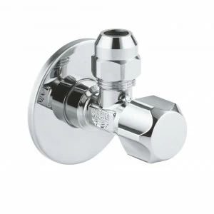 Вентиль угловой 1/2″ - 3/8″ GROHE для подключения смесителей, хром (2201800M)