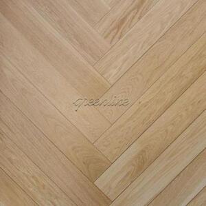Паркет Ёлка GreenLine Капри Дуб Натур (Гладкая) 500х125 мм.