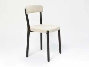 ENEA Штабелируемый стул из дерева и ткани Noa