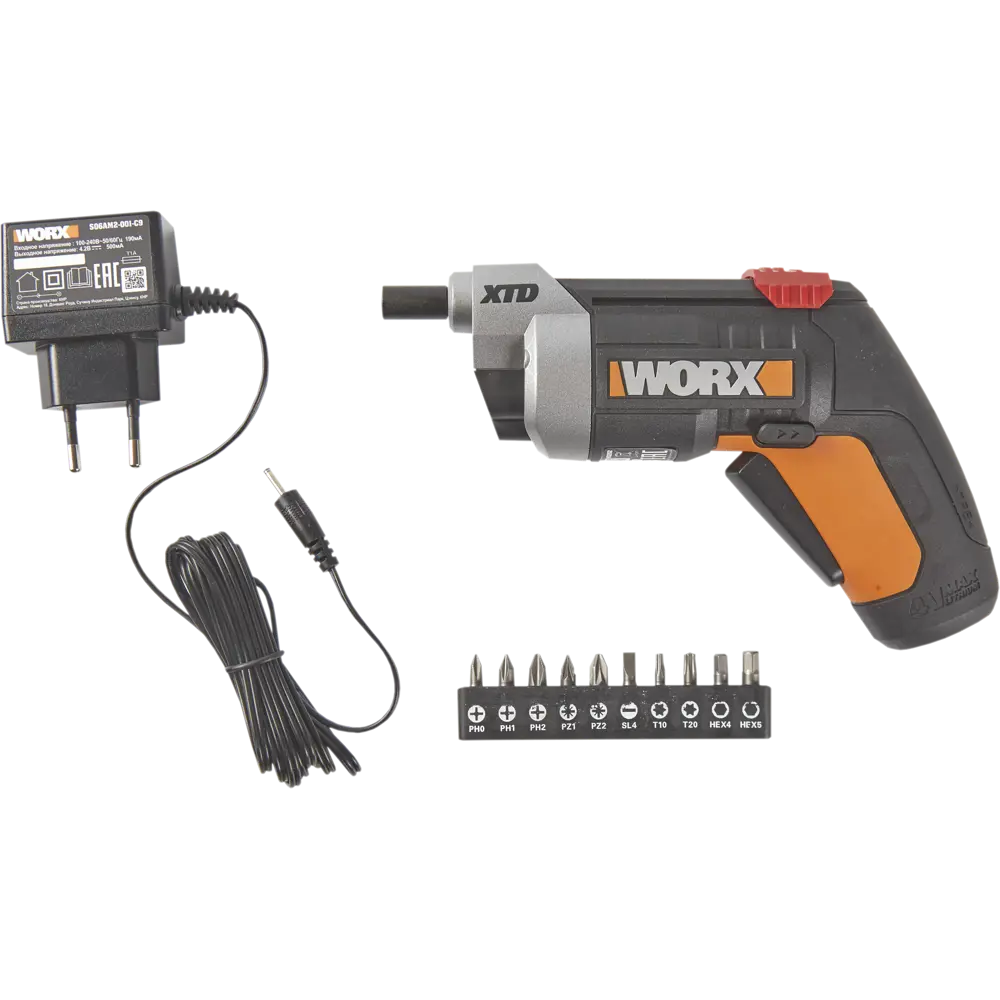 Отвертка аккумуляторная Worx WX252 4V XTD, 4 В Li-ion 1.5 Ач STLM-2086617 - Вид №2