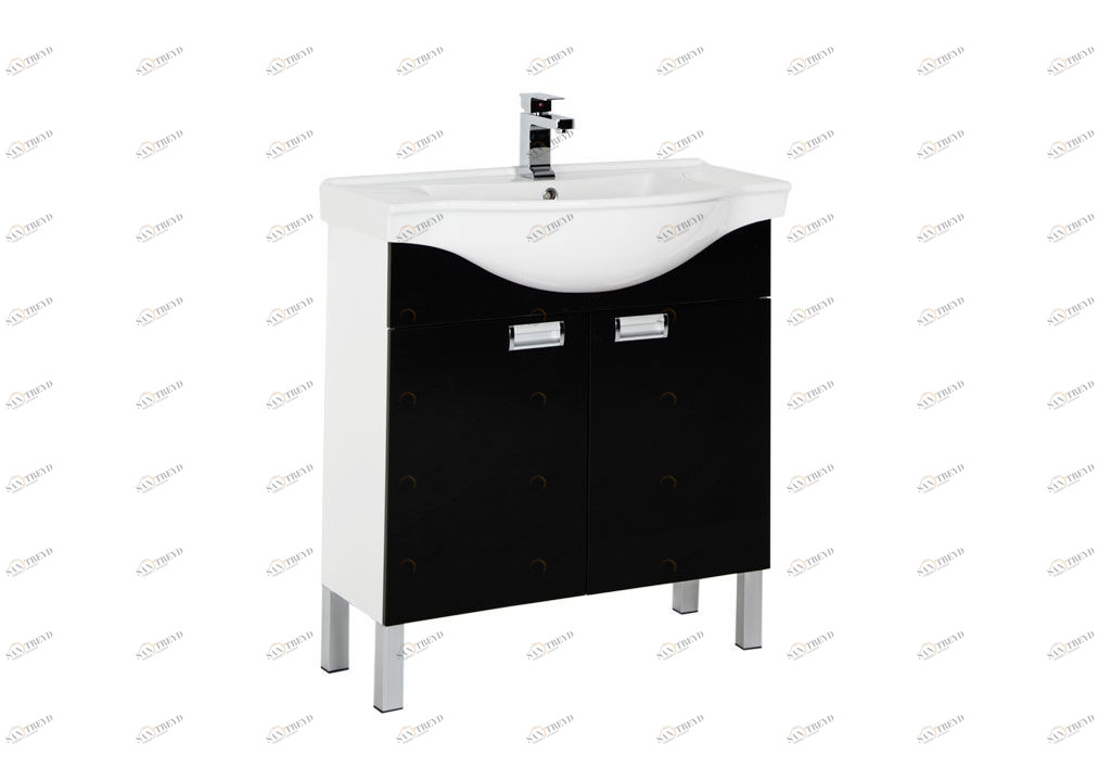 Тумба под раковину Aquanet Адель 80 черный sun-id-275986