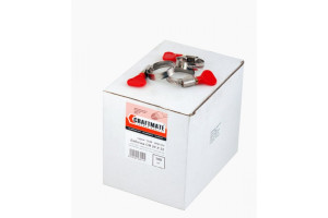 16665896 Хомут бабочка, нерж., D 20 х 32 mm, box 100 шт., шир. 9 mm, 8, 1 1/4 123-09W032 NOVOCRAFT