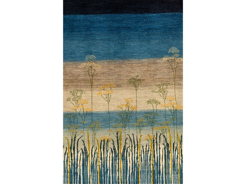 Прямоугольный шерстяной цветочный ковер Zollanvari Shorelines-Gabbehs Флора и фауна ARCH-00125282