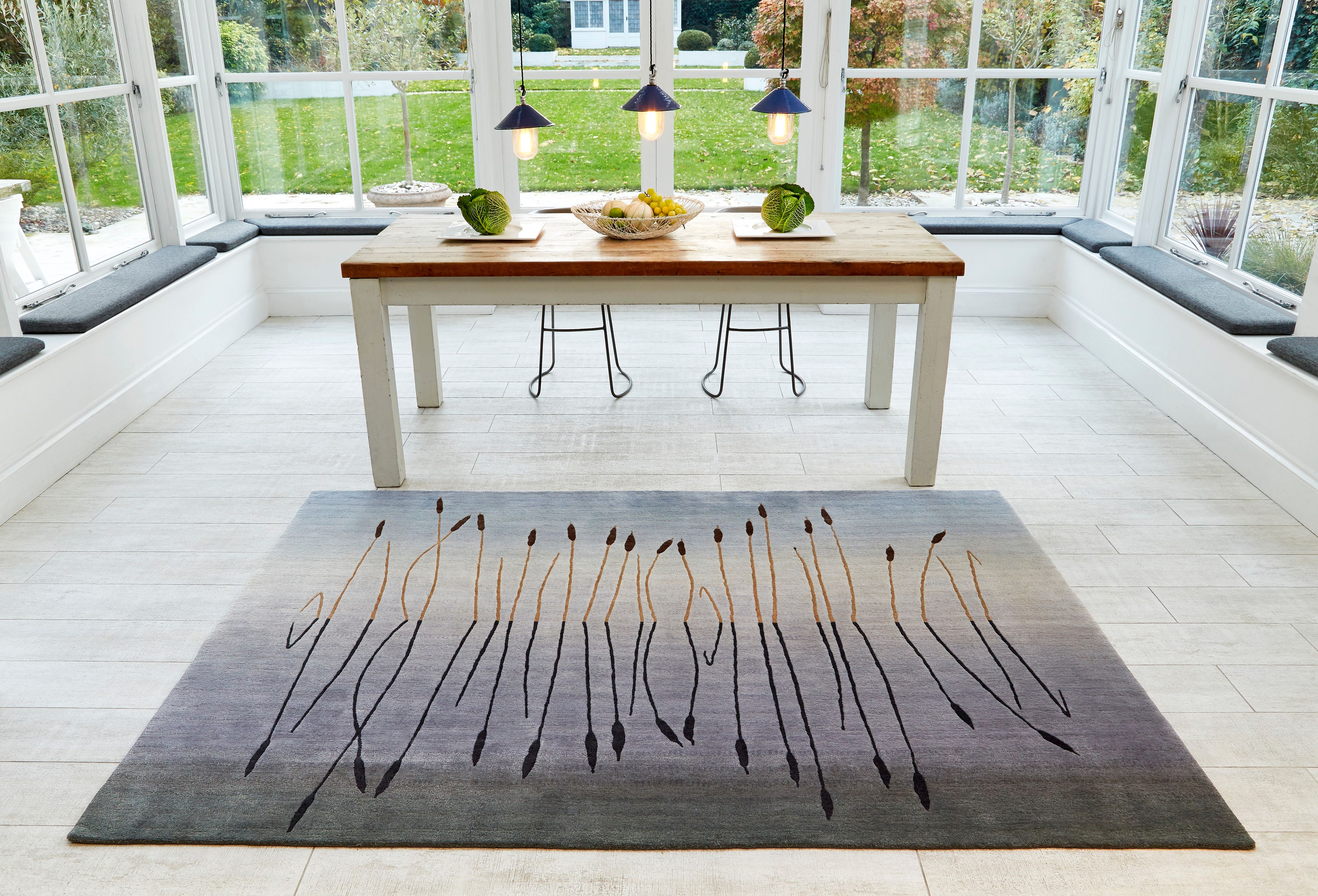 Прямоугольный ковер ручной работы из шерсти Deirdre Dyson вид ARCH-00108159 - Вид №2