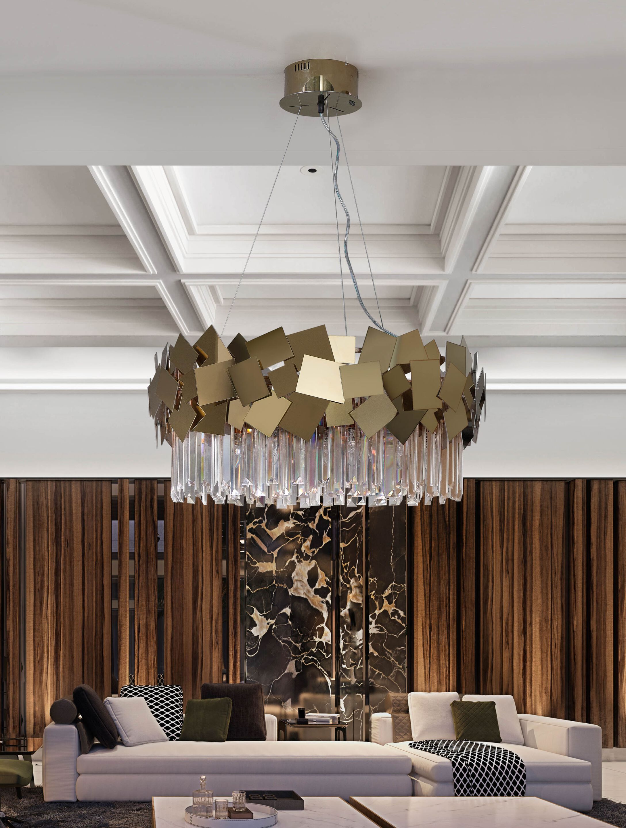 Подвесной светильник из нержавеющей стали с кристаллами K-Lighting Hemera ARCH-00034318 - Вид №3