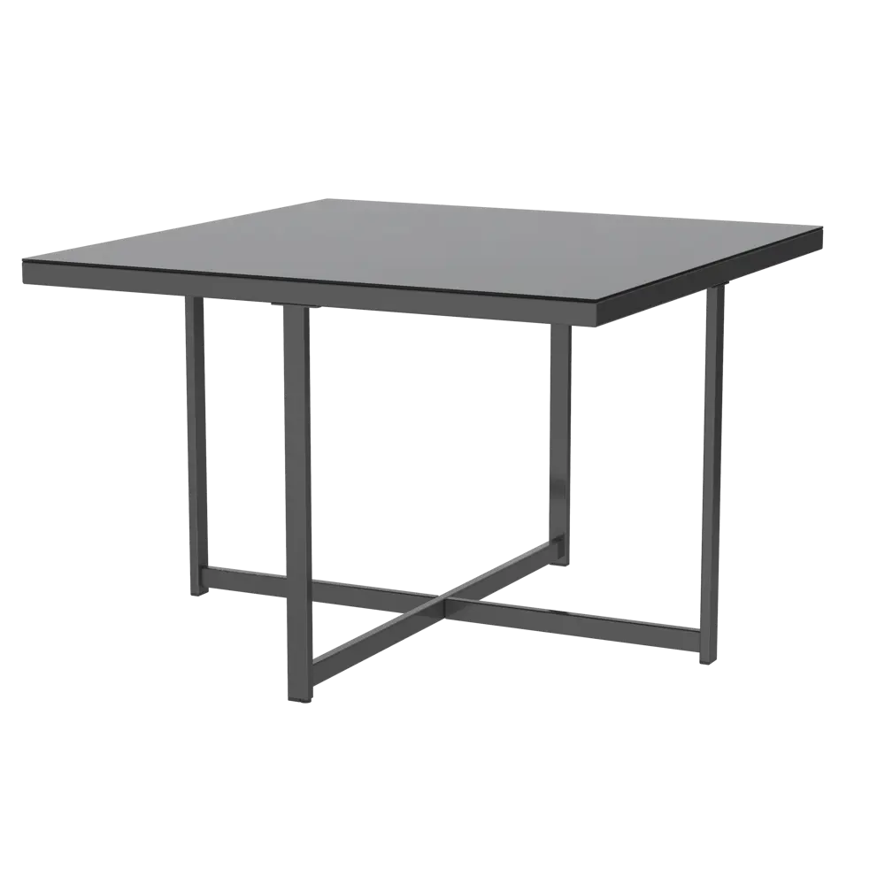 Набор садовой мебели для обеда BEGINIA Compass Сталь Стол, кресло 4 шт Серый / серебристый STLM-2192824 - Вид №6