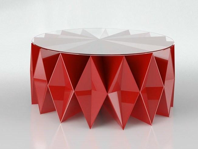 altreforme Низкий круглый журнальный столик из алюминия и стекла Arlecchino sun-id-1467761 - Вид №1