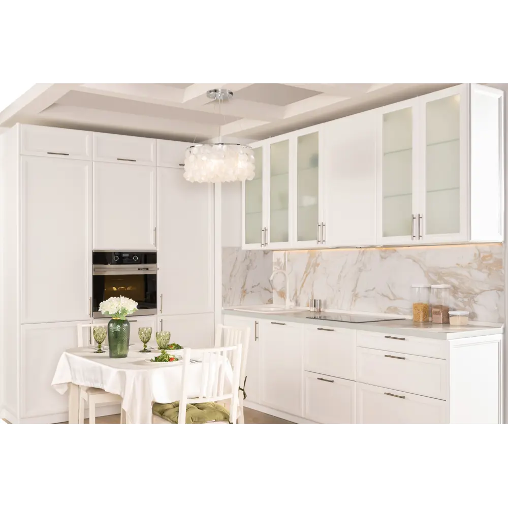 Фасад для кухонного шкафа Реш 29.7x76.5 см Delinia ID МДФ цвет белый STLM-2183434 - Вид №8