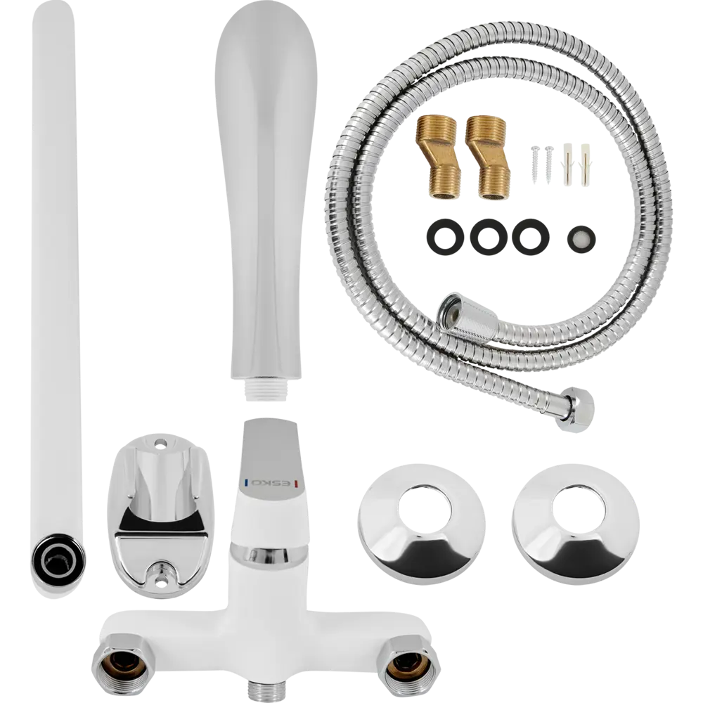 Смеситель для ванны Esko Twiggy 31 White однорычажный латунь TW31W STLM-2028931 - Вид №3