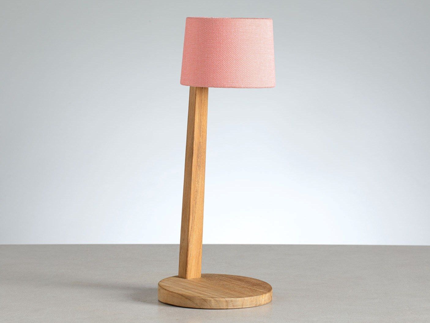 Настольная лампа из тикового дерева с батарейным питанием Ethimo Gaia ARCH-00058108 - Вид №7