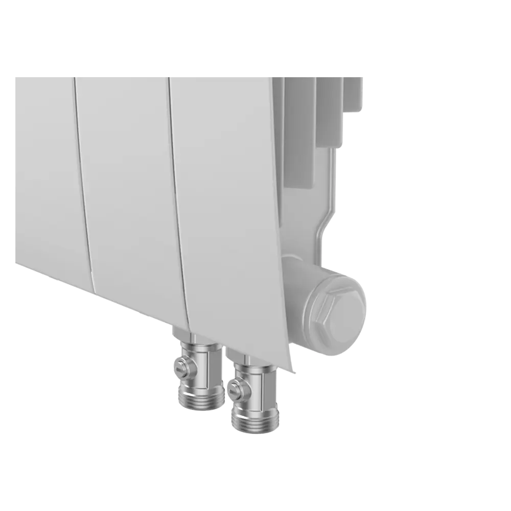 Радиатор секционный Royal Thermo Biliner RTBBTVR35006 350/87 6 секций нижнее правое подключение биметалл белый 82758198 STLM-2133252 - Вид №3