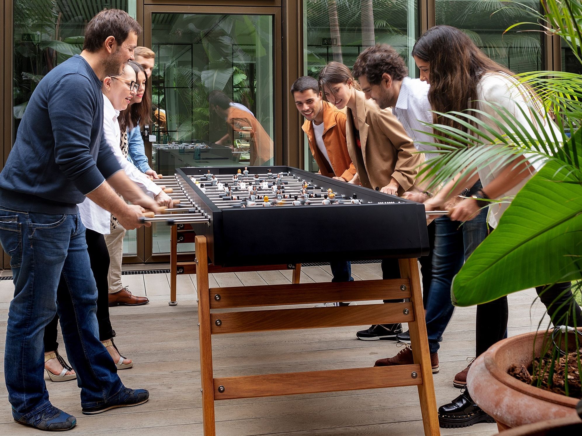 Стальной кальциобалилья с ножками из Ироко RS Barcelona RS MAX ARCH-00014984 - Вид №3