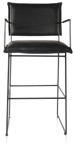 Jess Высокий кожаный табурет-санки с подлокотниками Norman sun-id-1452772 - Вид №1