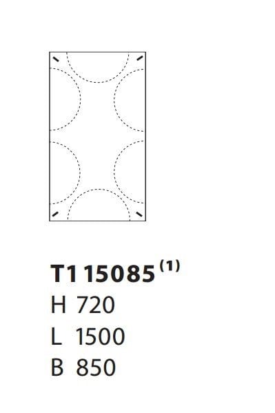 Прямоугольный стол с ящиками Karl Andersson рубец ARCH-00040985