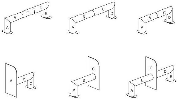 MDD Модульная скамейка из ткани без спинки Roll sun-id-1407757 - Вид №3