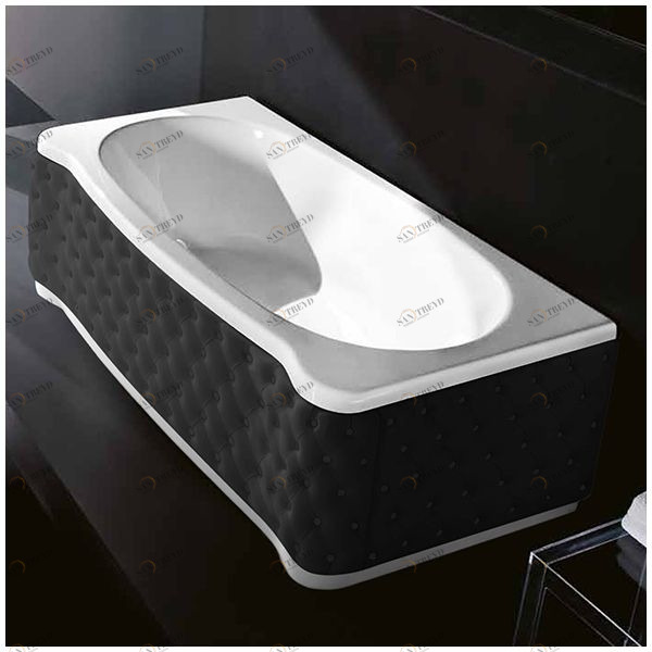 Ванна Gruppo treesse New Classic Young VTL-V6741-SX-KC белая прямоугольная левая чёрная кожа VTLV6741SXKC