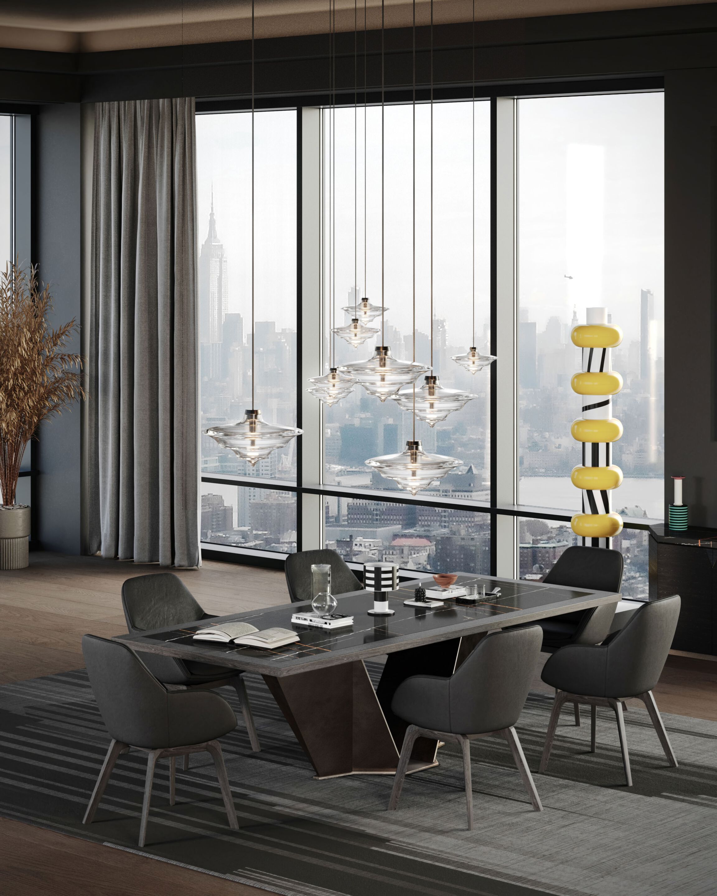 Прямоугольный мраморный стол Wayne Enterprises Home Collection WE-060 ARCH-00119986 - Вид №8