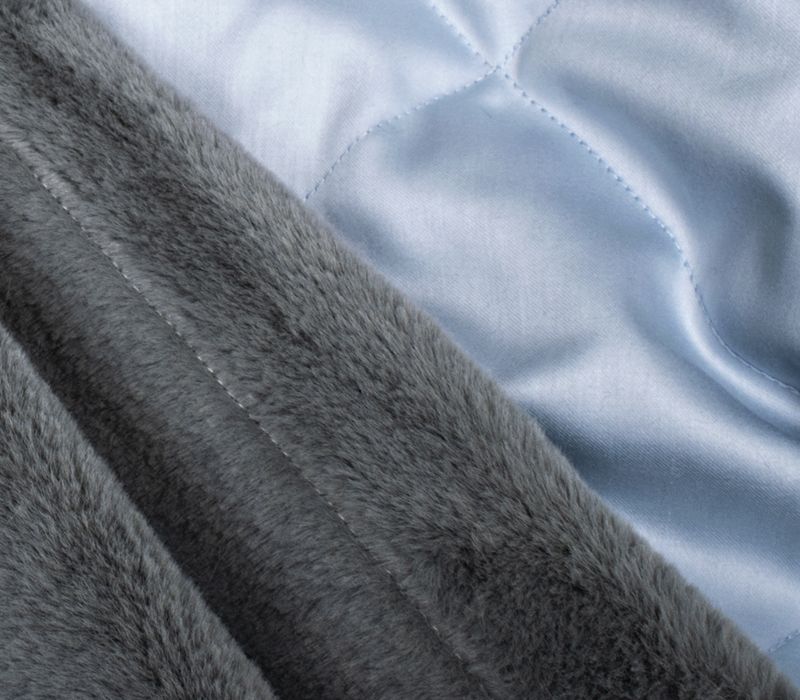 Victoria Stenova 111181 ПЛЕД меховой FROST GRAY  - Вид №3