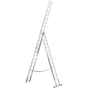 Выдвижная алюминиевая лестница DILWIS до 9.2 м с противоскользящими ступенями 89395383