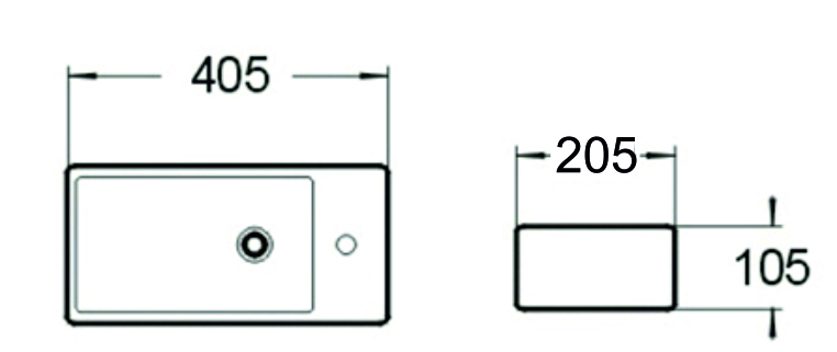 Раковина чаша SL-2009R SANTILINE  - Вид №1