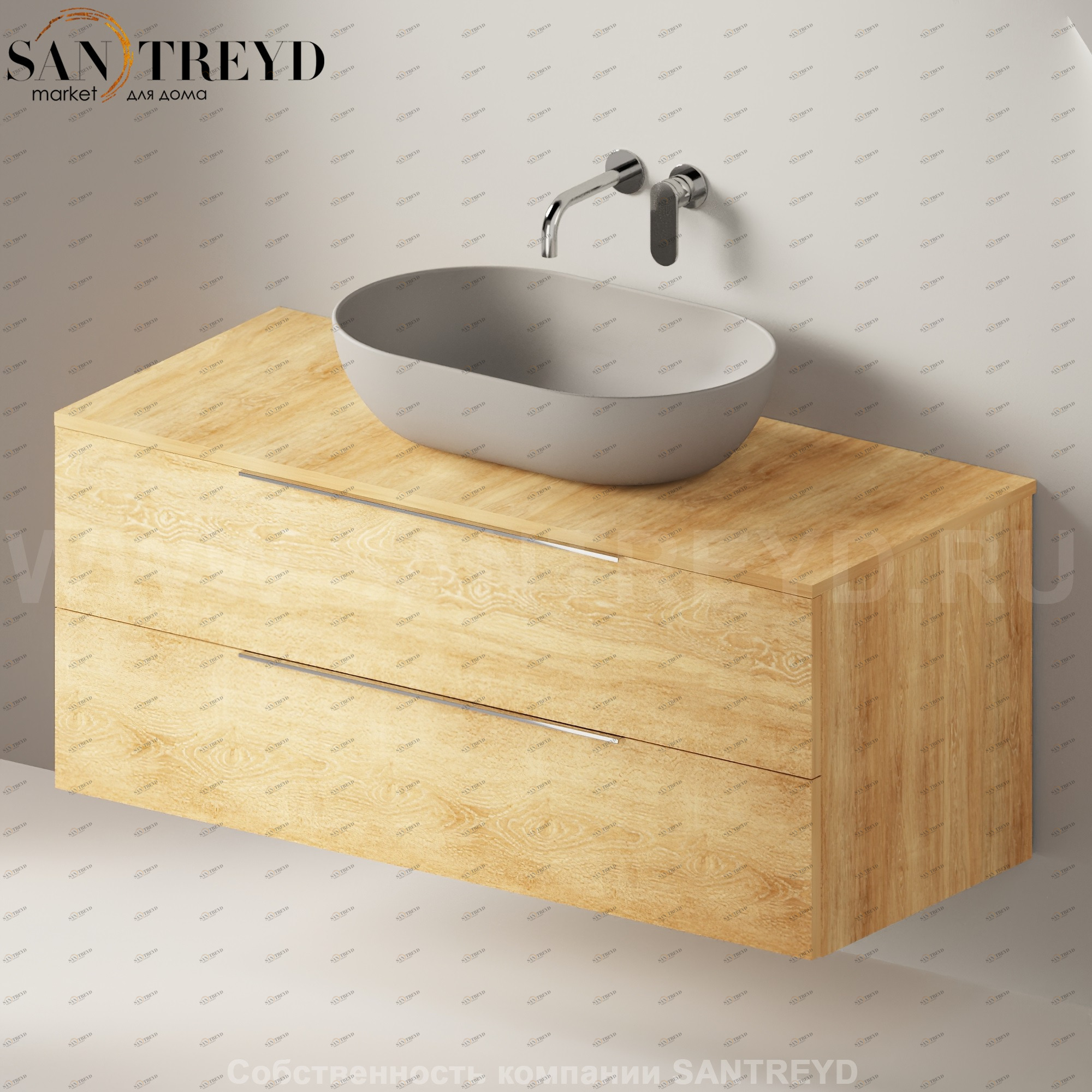 Flaminia BOX Настенная тумба для раковины 120 см с 2-мя ящиками BX949.WQ Ceramica Flaminia BX949WQ