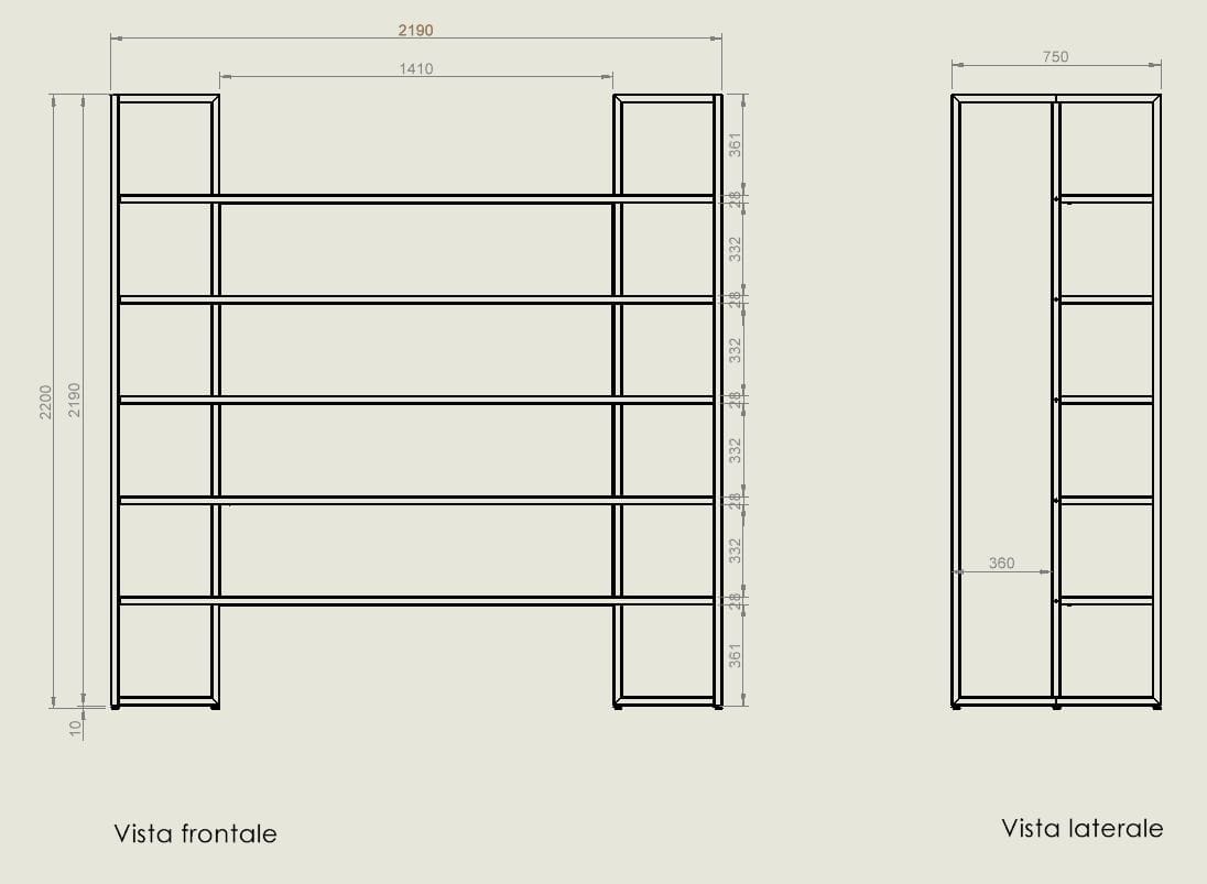 Книжный магазин офис FANTONI TL SYSTEM ARCH-00008811 - Вид №1