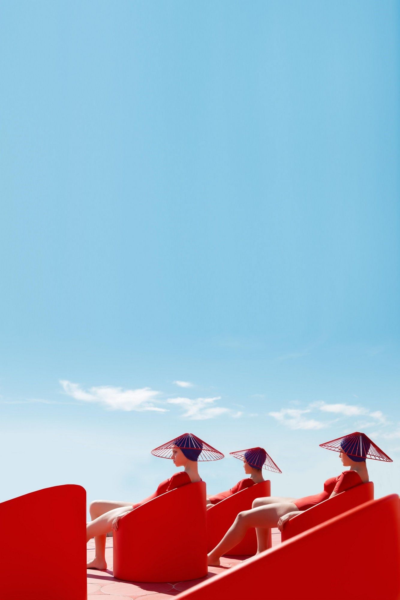 Круглый стол из полиэтилена Diabla Lipstick ARCH-00118469 - Вид №4