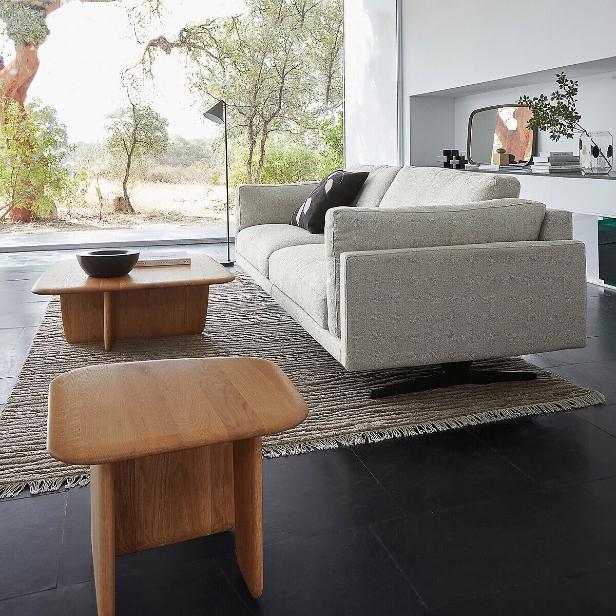 Квадратный низкий журнальный столик из дуба AMPM Iloss ARCH-00048071 - Вид №7