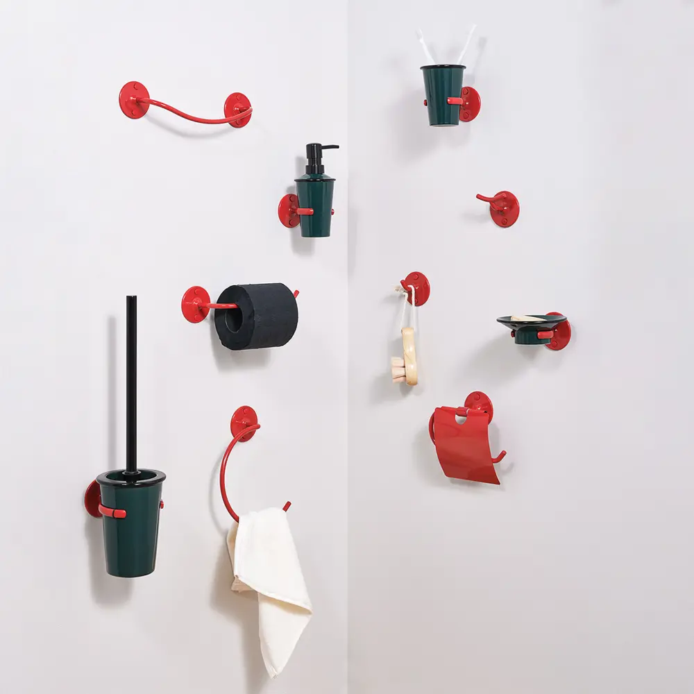 Крючок Moroshka Trud двухрожковый 6x6x4.2 см цвет красный STLM-2034284 - Вид №11