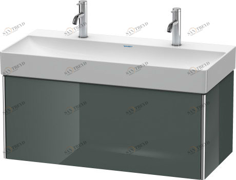 XS406303838 XSquare Тумбочка подвесная Доломитово-серый глянцевый лак Duravit