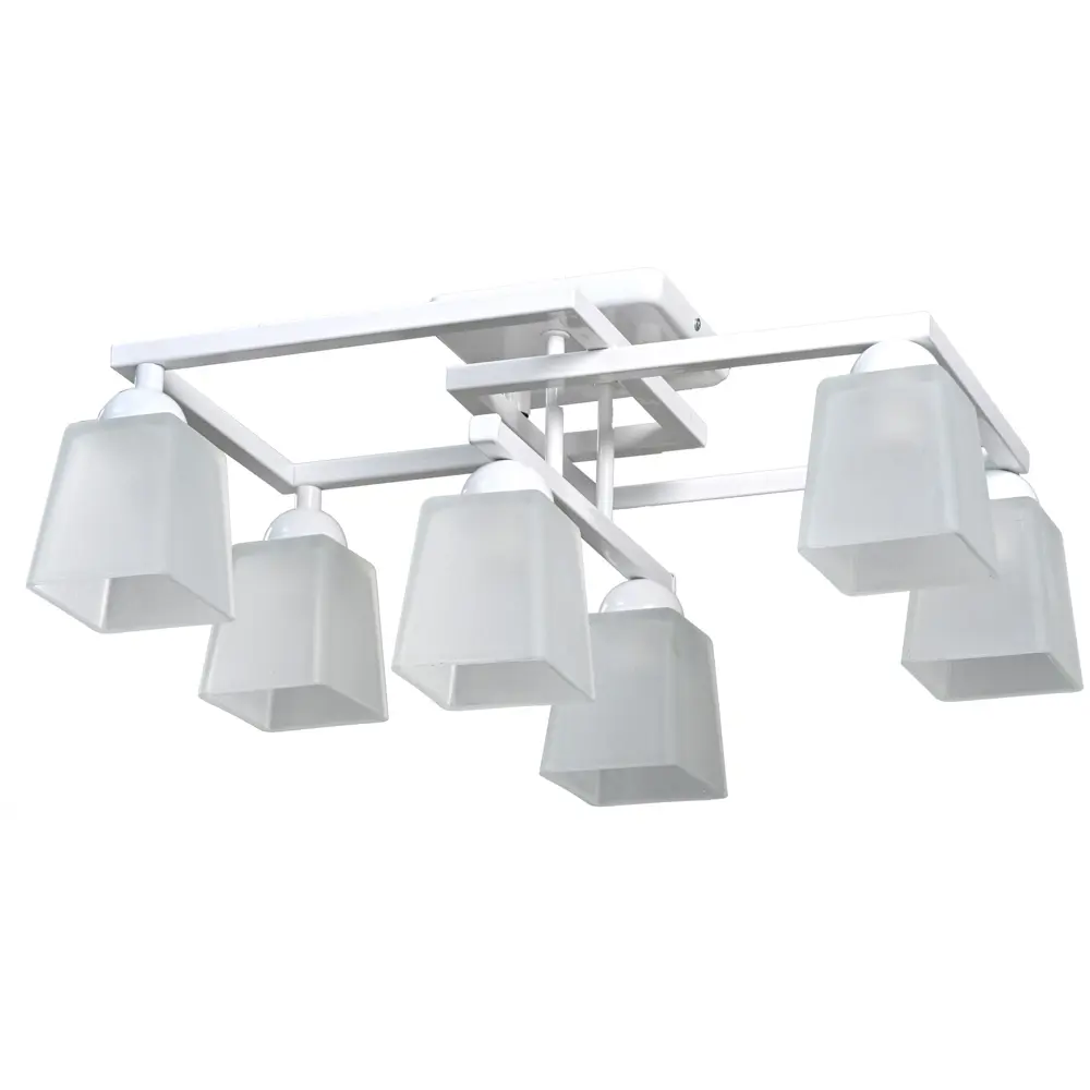 Люстра потолочная Олимпия 504 6 ламп 22 м² цвет белый СВЕТУС STLM-2087698