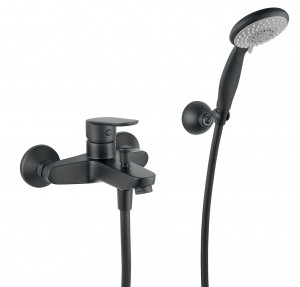 81NN8150 Смеситель для ванны , черный Fiore Kevon