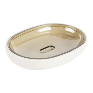 Мыльница настольная Vidage «Parma» пластик цвет бежевый