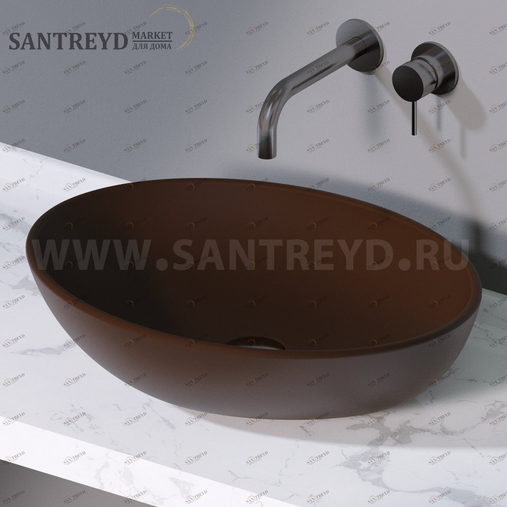 L243107 Накладная раковина на столешницу  овальная A. e T. Italia THIN AeT ITALIA