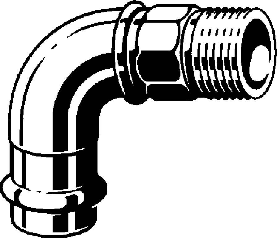 128 500 Модель 2214 Трубопроводные системы  Sanpress  Переходники/​переходные угольники Santreyd  - Вид №1