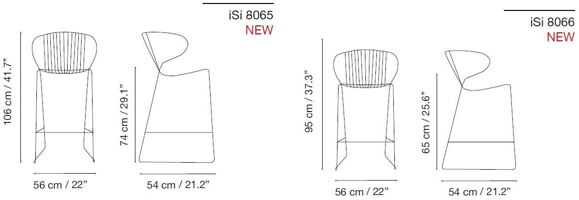 iSimar Стул садовый стальной с подлокотниками Bolonia 8066 / 8065 - Вид №8