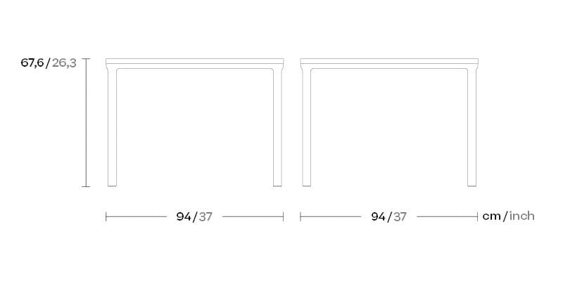 Квадратный каменный садовый стол Kettal Park Life ARCH-00011924 - Вид №1