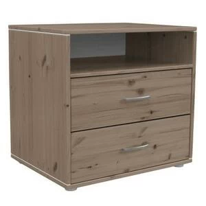 Комод Flexa Classiс storage с 2 выдвижными ящиками и 1 полкой, коричневый/белый