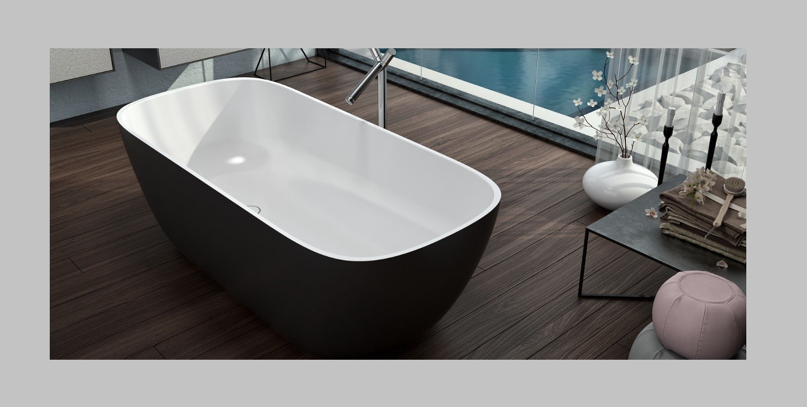 Ванна из искусственного камня Kerrock Gloria 00948 WHITE Словения Kolpa-San - Вид №2