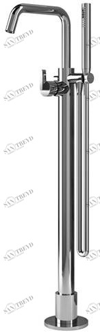 GEDA Смеситель для ванны из латуни напольный с переключателем и ручным душем Koè Pvk Santreyd