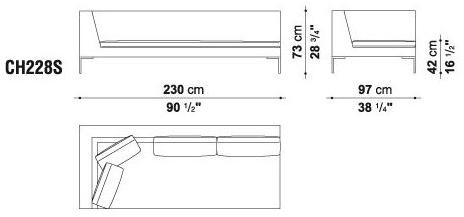 B&B Italia Модульный угловой диван из ткани Charles sun-id-1494315 - Вид №17