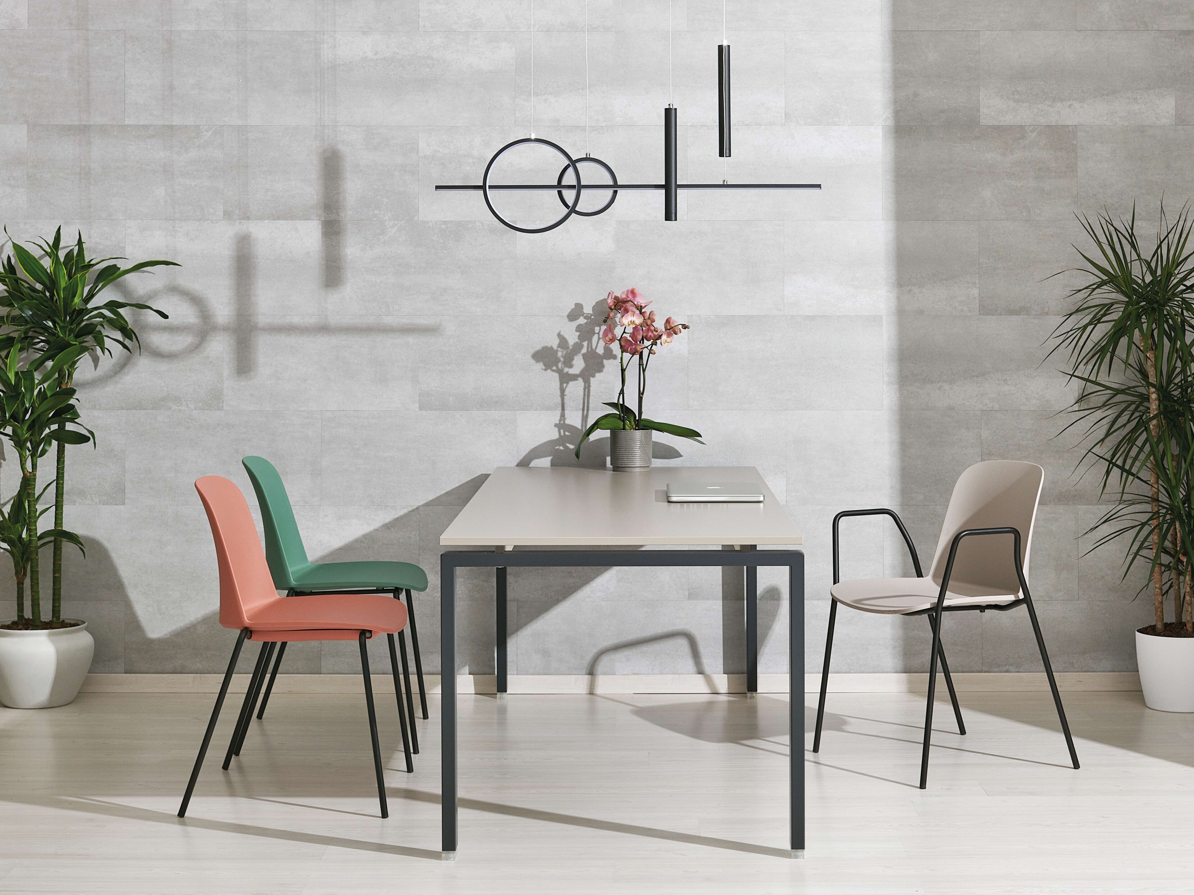 Стул на 4 ножки из окрашенного металла AP Factor Charlotte ARCH-00095798 - Вид №4