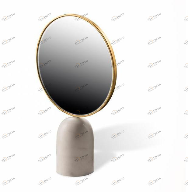 Pols Potten Зеркало круглого стола из железа в раме  300-300-132 