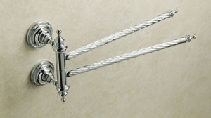 G16(08) Stil Haus Giunone, полотенцедержатель двойной поворотный, цвет хром