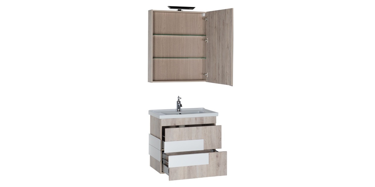 Комплект мебели Aquanet Мадейра 70 дуб кантри 00183161 - Вид №3