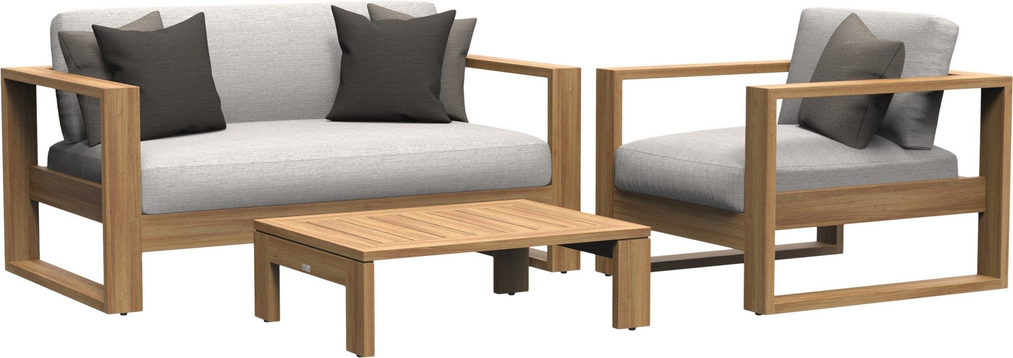 Садовое кресло из тикового дерева с подлокотниками JANUS et Cie Тик Матисс ARCH-00008034 - Вид №2