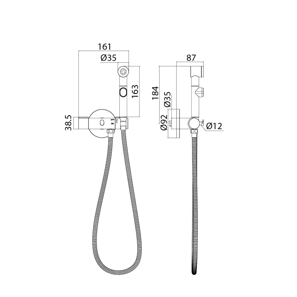 Гигиенический душ Iddis AXESBR0i08 цвет хром STLM-2205618 - Вид №3