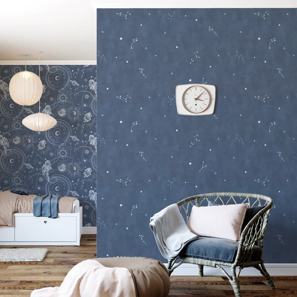 Обои флизелиновые Palitra Home Cosmo синие 1.06 м HC72577-66 STLM-2103929 - Вид №4