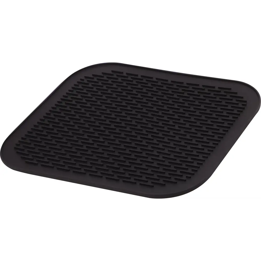 Коврик для сушки посуды KONSENSA 45x40 см силикон цвет черный STLM-2144414 - Вид №1
